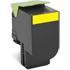 Genuine Lexmark L80C80Y0 808Y Yellow Return Program Toner Cartridge (1000 Pages)