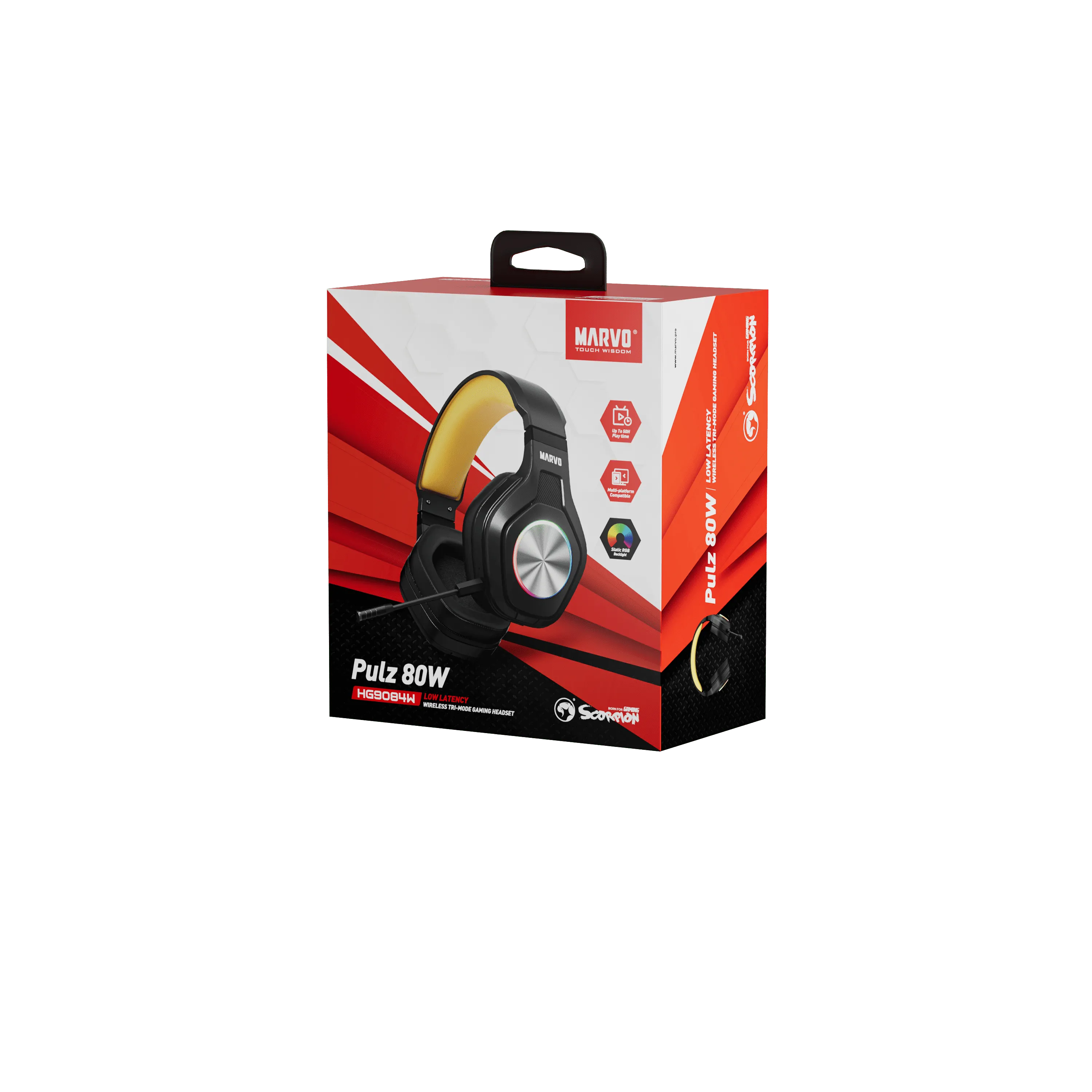 Marvo HG9084W PULZ 80W Wireless Gaming Headset