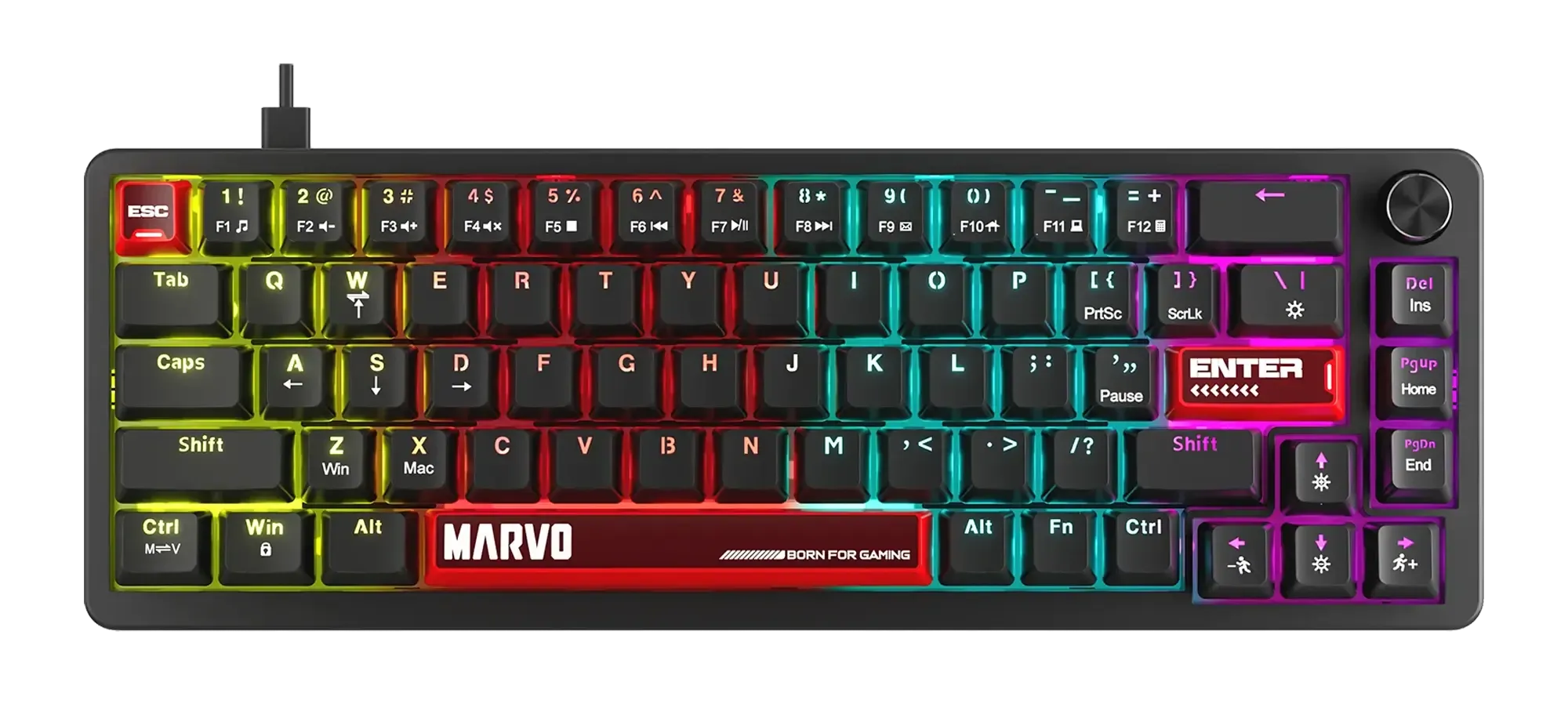 MARVO KG935 RGB Mechanical Gaming Keyboard - Blue Switch