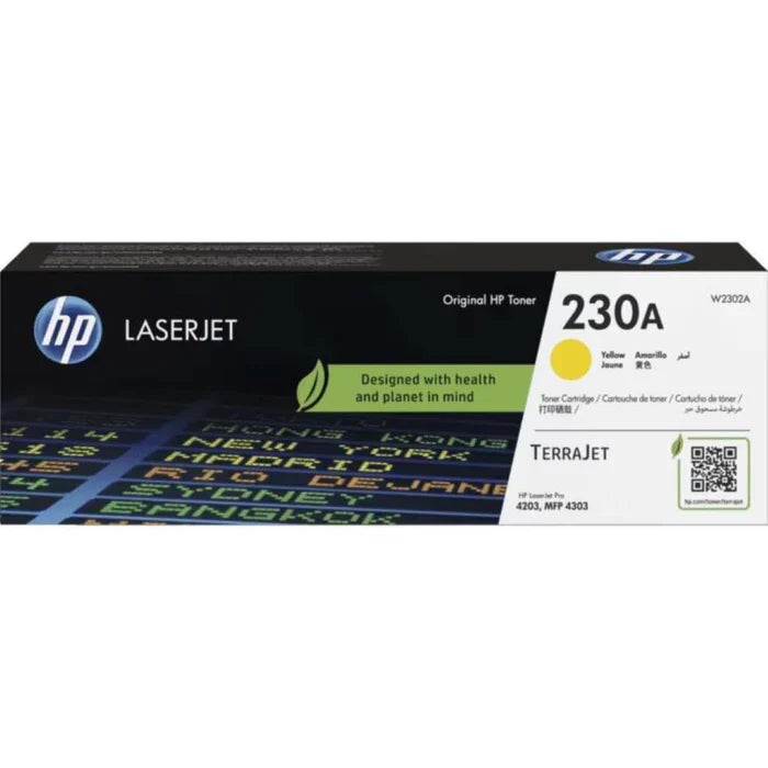 HP 230A Original LaserJet Toner Cartridge - Yellow W2302A
