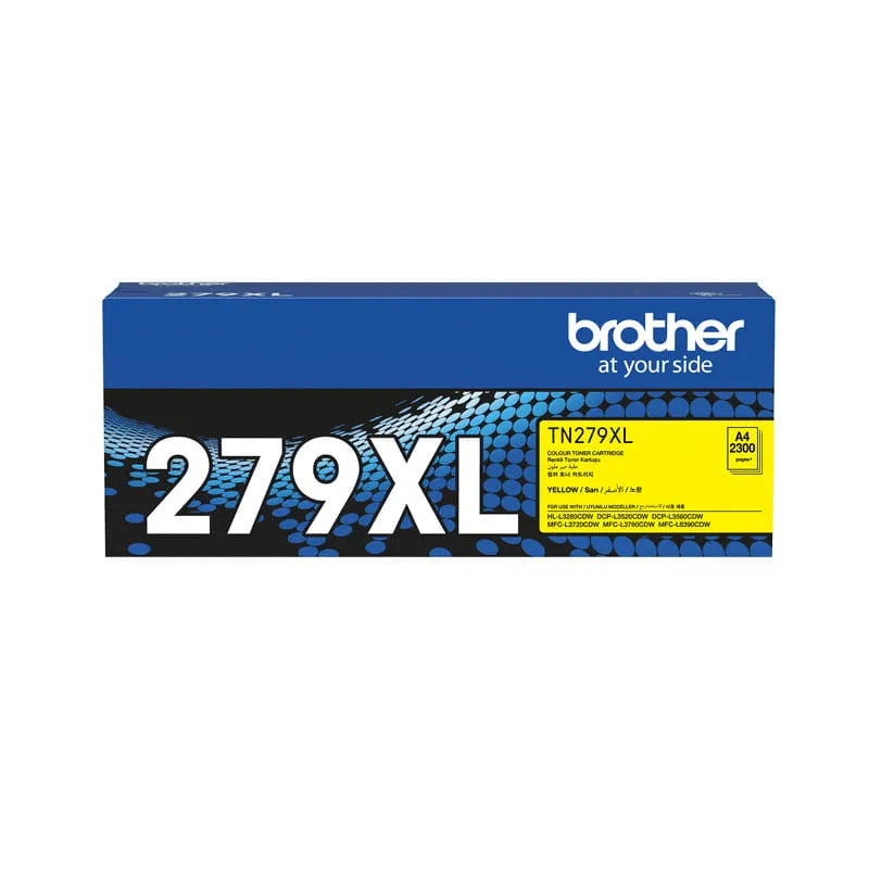Brother TN-279XLY Yellow High Yield Original Toner Cartridge