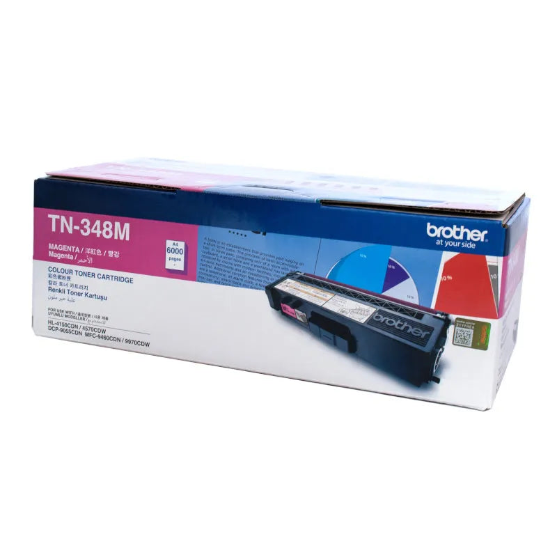Brother TN-348M Magenta Original Toner Cartridge - TN348 M