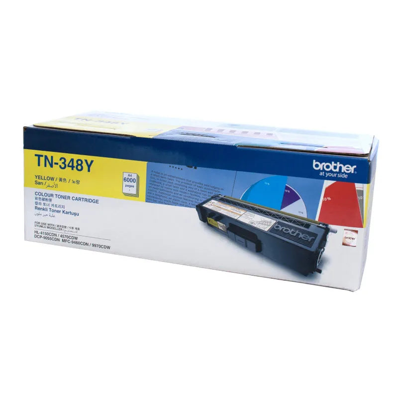 Brother TN-348Y Yellow Original Toner Cartridge - TN348 Y