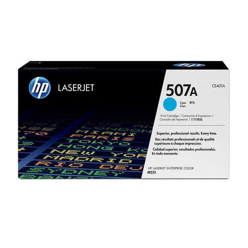 HP 507A Original LaserJet Toner Cartridge - Cyan CE401A - CartridgeOnlineSA