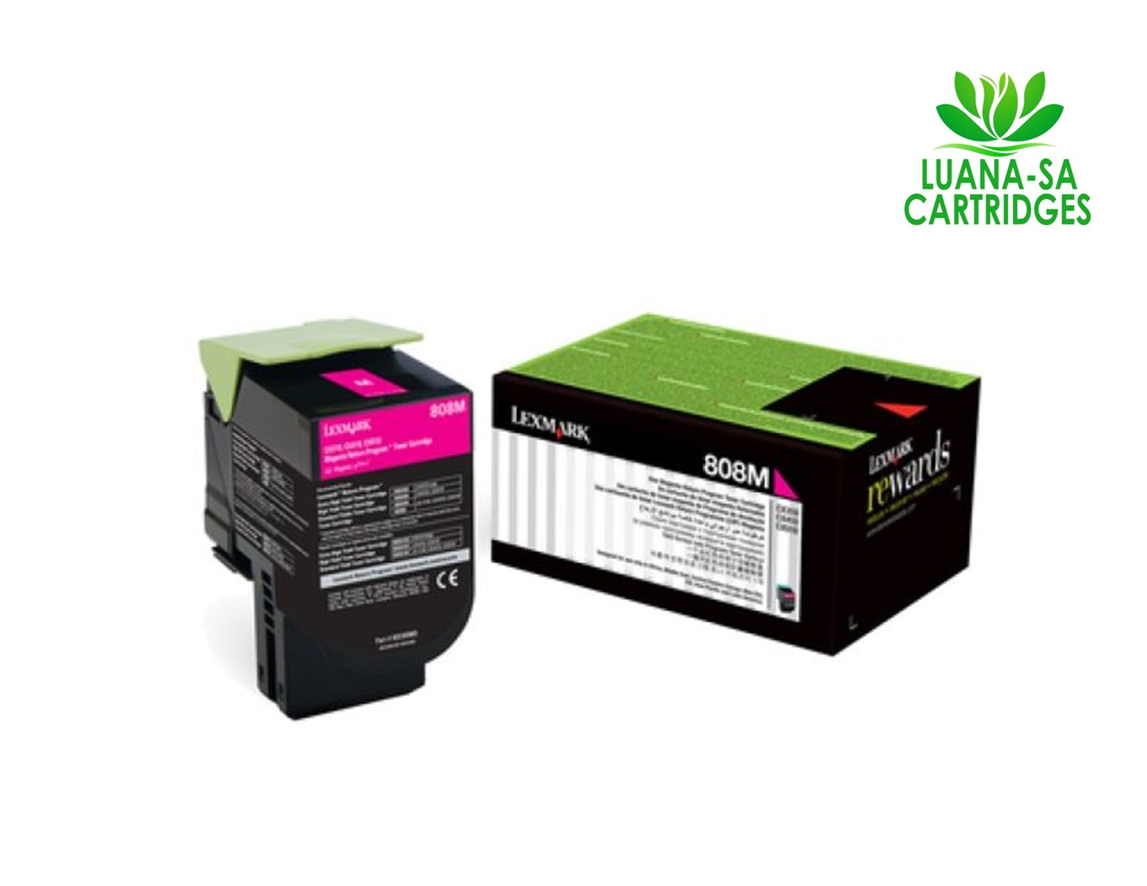 Genuine Lexmark L80C80M0 808M Magenta Return Program Toner Cartridge (1000 Pages)