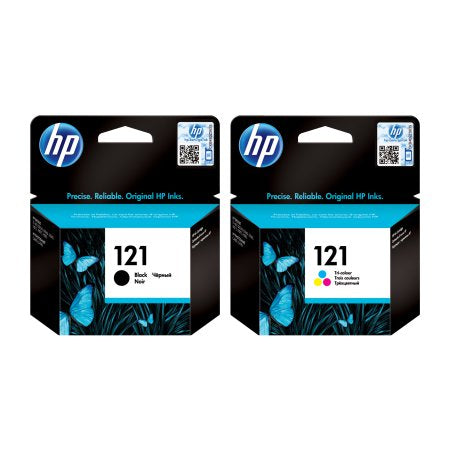 HP 121 Black and 121 Color