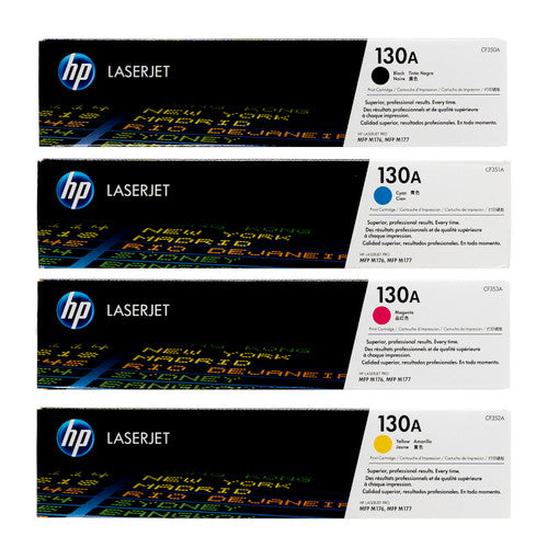 HP 130A SET | CF350A, CF351A, CF352A, CF353A | Original HP Toner Cartridge - Black, Cyan, Yellow, Magenta - CartridgeOnlineSA