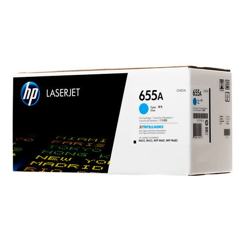 CF451A | HP 655A | Original HP LaserJet Toner Cartridge - Cyan - CartridgeOnlineSA