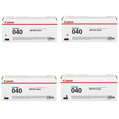 Canon 040 Set | Original Canon Laser Toner Cartridges - Black, Cyan, Magenta, Yellow - CartridgeOnlineSA