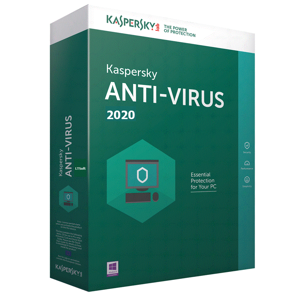 Kaspersky AntiVirus 2020 1+1 device 1 year DVD - CartridgeOnlineSA