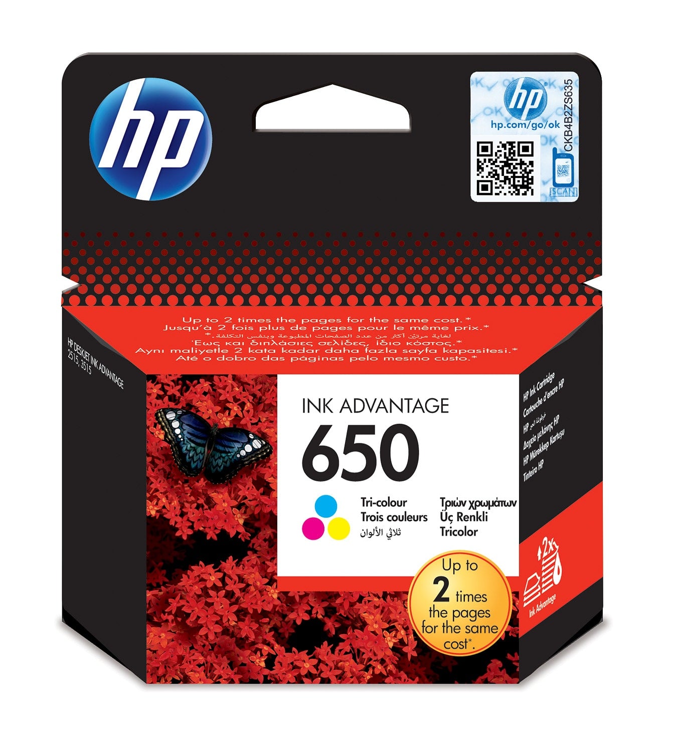 HP 650 Tri-Color Ink Advantage Cartridge - CartridgeOnlineSA