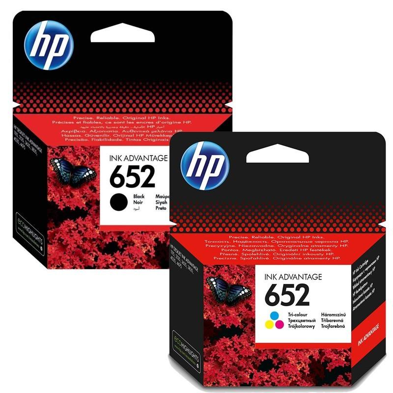 HP 652 Black & 652 Color