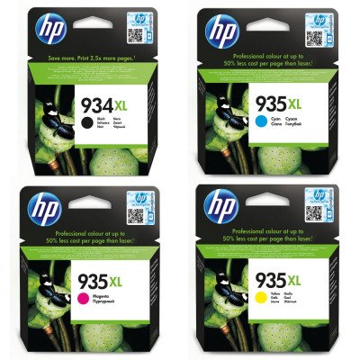 HP 934XL Black/ 935XL Cyan/Magenta/Yellow Combo Pack - CartridgeOnlineSA